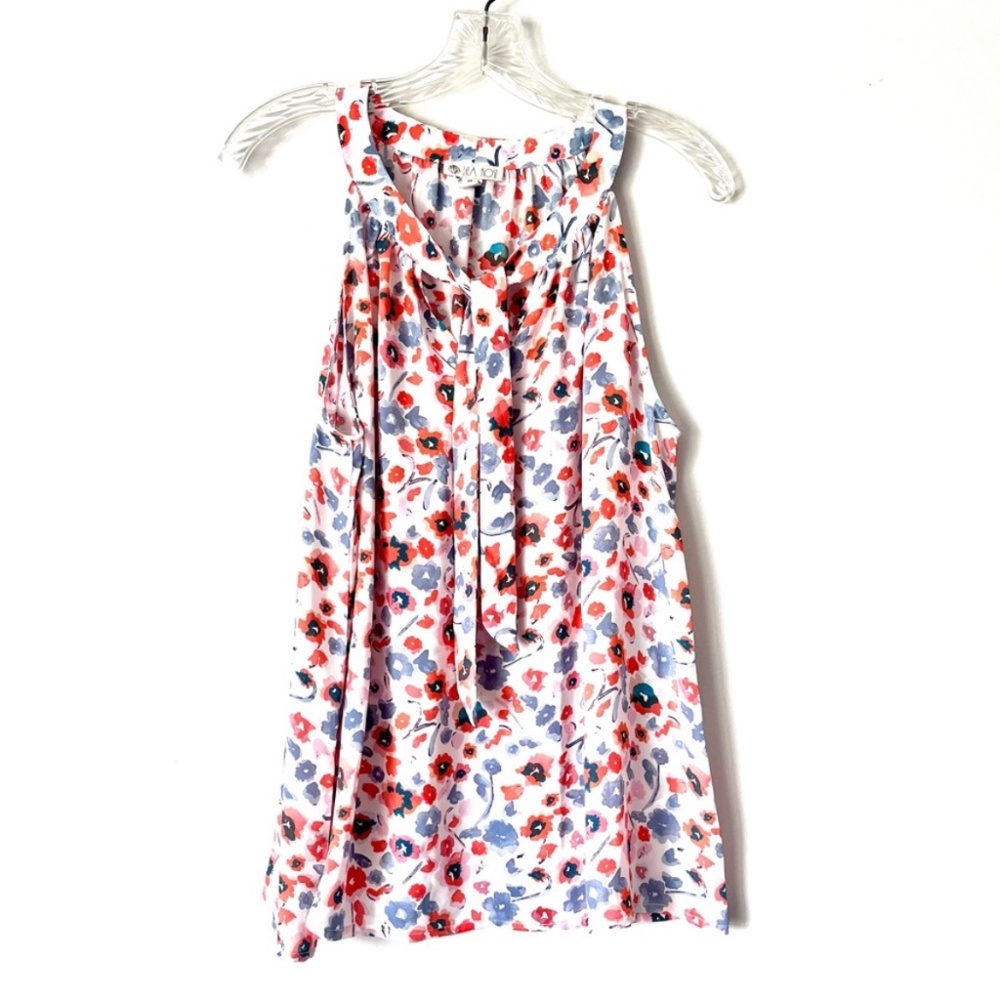 Lila Rose Floral silky tank blouse Large